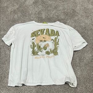 White Nevada Mojave Desert Graphic T-Shirt